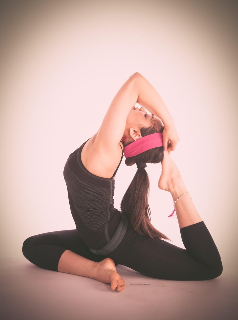 Yoga stretching pose